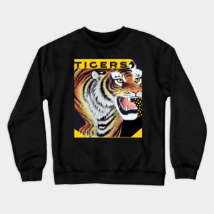 Tigers Sports Team Design Crewneck Sweatshirt